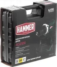 Дрель-шуруповерт аккумуляторная Hammer ACD12A 2x1.5Ah Li-ion, 23Hм в кейсе [101-125]